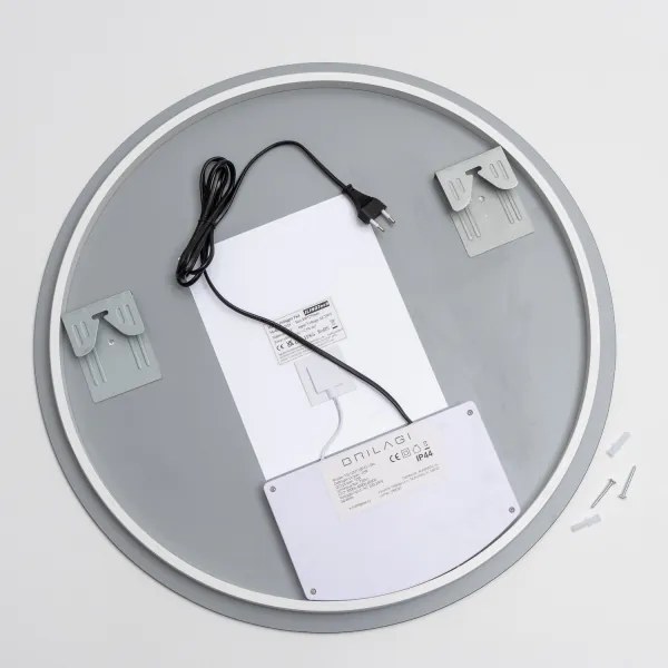 Brilagi - Oglindă DEMI ECO LED reglabilă, 12W/230V, cu încălzire anti-aburire și iluminare LED integrată, Ø 60 cm, IP44