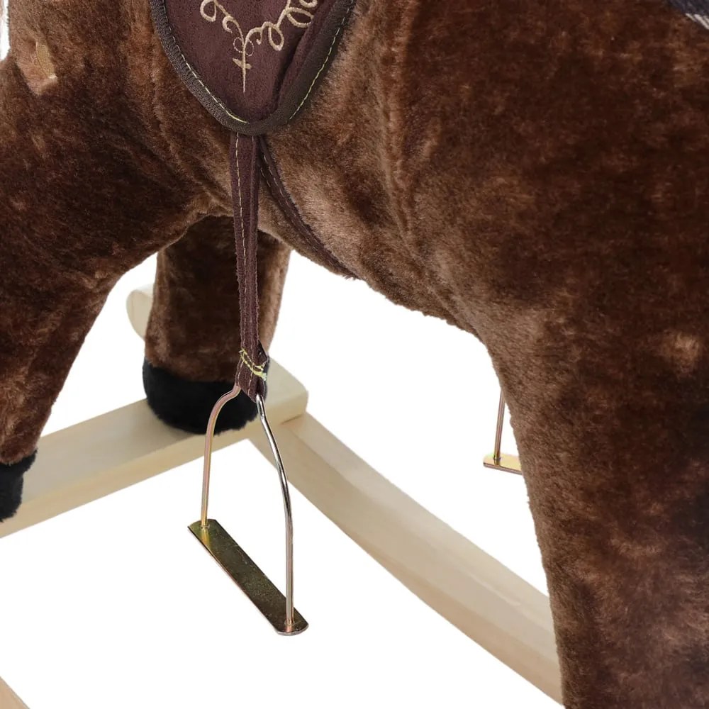 Balansoar cal brun cu efect sonor Spielwerk