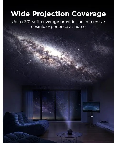 Govee Galaxy Light Projector 2 Pro Matter cu difuzor Wi‑Fi