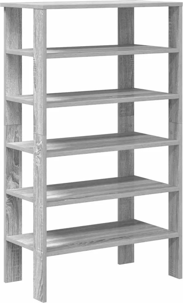 vidaXL Pantofar, gri sonoma, 61x32x105 cm, lemn compozit