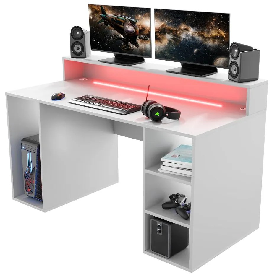 Masă de scris LED Myst (alb). 1092049