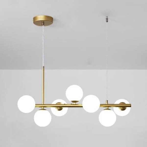 Lustra LED Elit'S cu 7 Glob Alb Mat G9