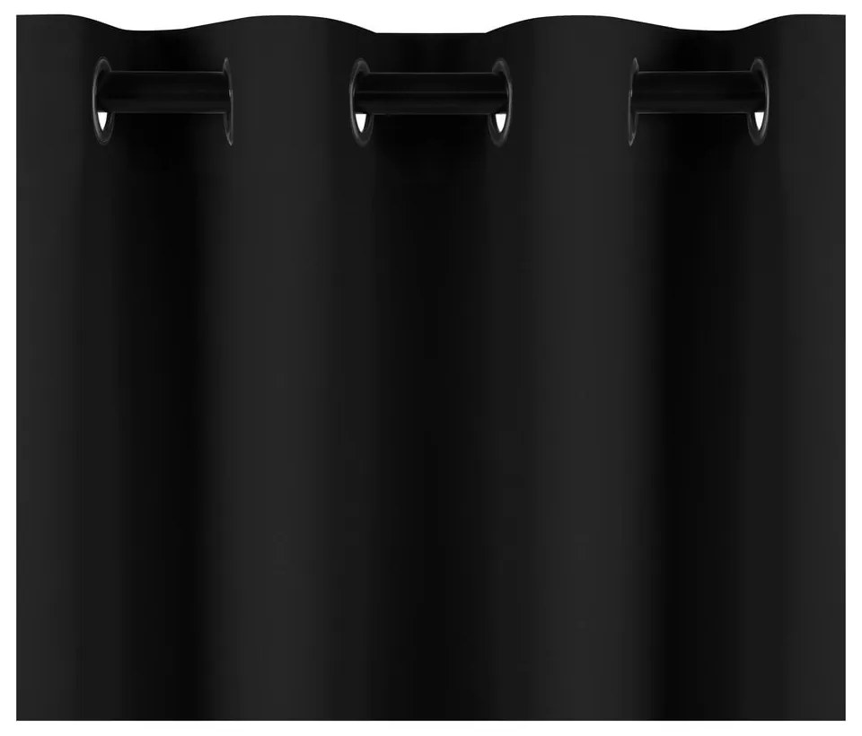 Draperie neagră termoizolantă/dimout (semi-opacă) 140x245 cm Kierra – Restilo