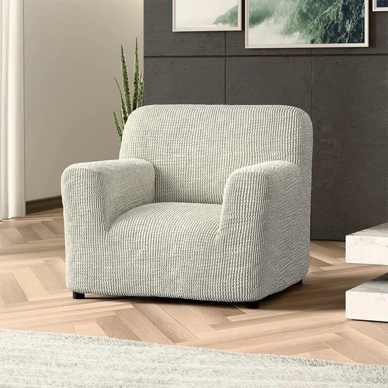 Huse bielastice COSTINA smântânii fotoliu (l. 60 - 110 cm)