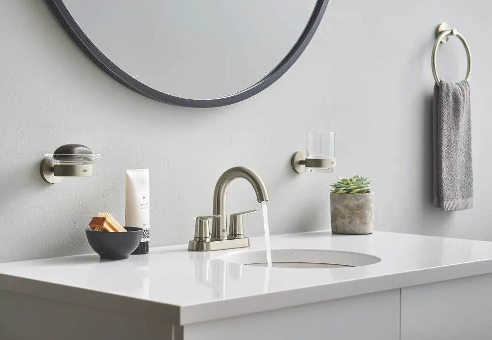 Grohe Essentials Suport pahar sau savoniera, nichel mat (brushed nickel)