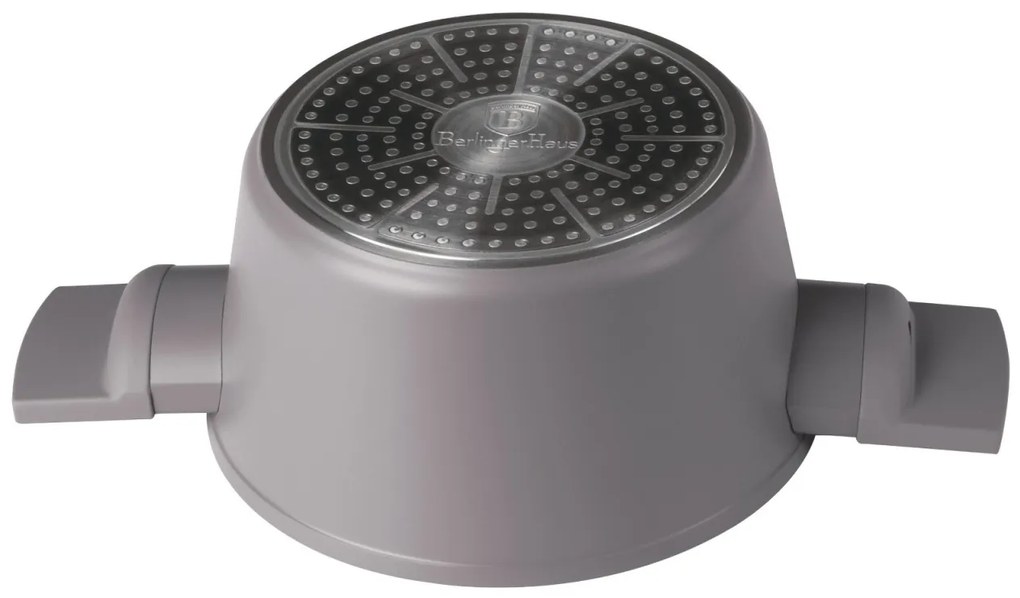 Oală cu capac 20 cm, 2.5L – Berlinger Haus Taupe Collection BH 8100, cu strat antiaderent titan, ideală pentru porții mici sau sosuri