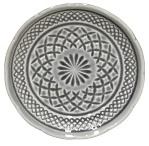 Farfurie din gresie ceramică pentru desert Costa Nova Cristal, ⌀ 15 cm, gri