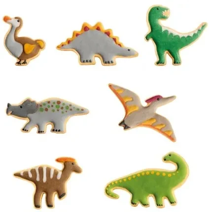 Decupatoare prăjituri Tescoma DELICIA KIDS, dinozauri, 7 bucăți