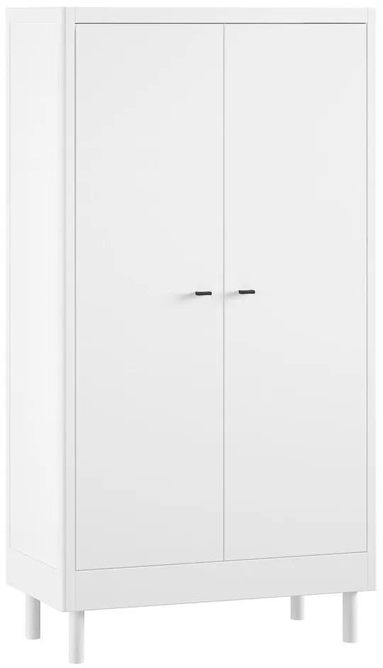 Șifonier de copii alb din lemn de fag 100x190x55 cm Forrest – Vipack