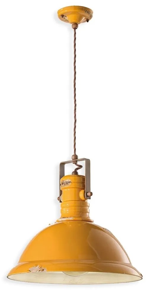 Lustra design retro realizata manual din ceramica INDUSTRIAL