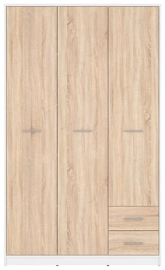 Dulap de haine Nepo Plus 36 (alb + stejar sonoma) . Promo -35%. 1098438
