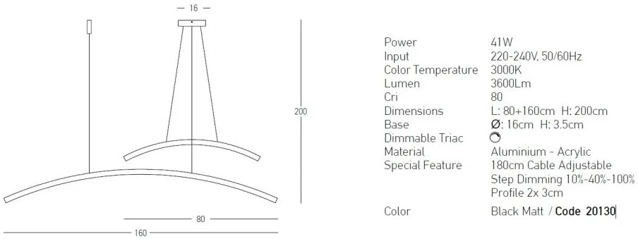 Lustra LED dimabila design minimalist Paulen negru