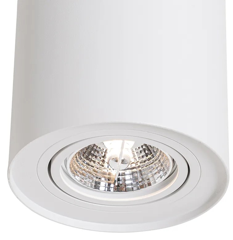 Spotlight modern de plafon alb, rotativ și înclinabil AR70 - Rondoo Up