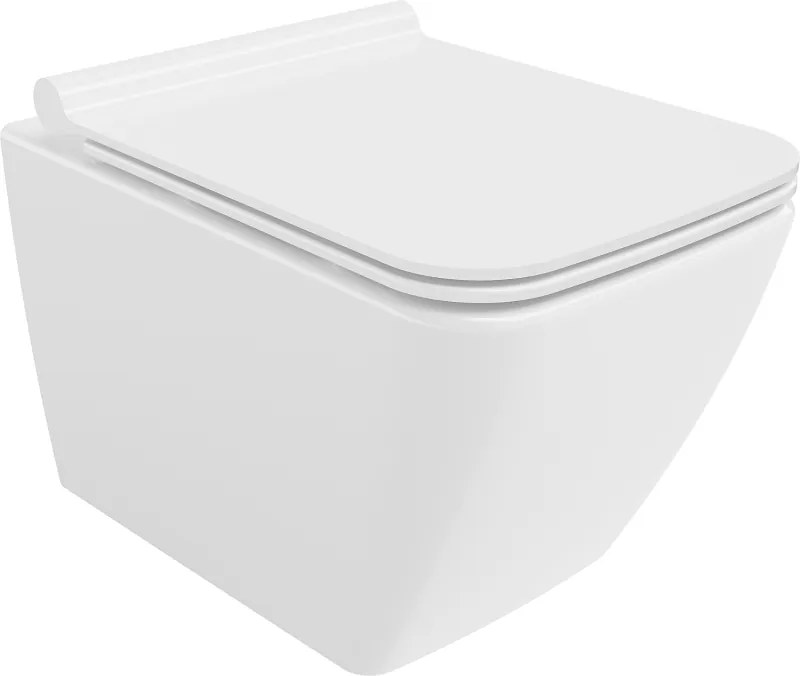 Mexen Vega vas WC Rimless cu capac cu închidere lentă slim, duroplast, alb lucios - 30654000