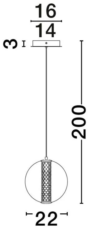 Pendul, Lustra LED design modern NAVI