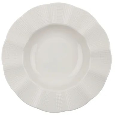 Set de veselă, 24 piese, porțelan alb