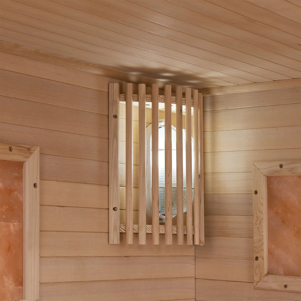 Vnútorná sauna Vantaa 150 so soľnými kameňmi