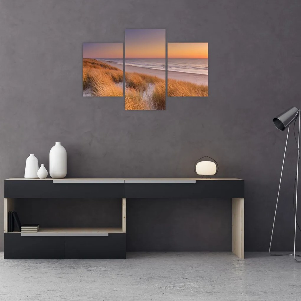 Tablou - Plajă la apus de soare (90x60 cm)