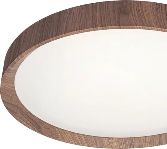 Plafonieră LED FOREST, 24 W, 230 V, Ø 39 cm, maro