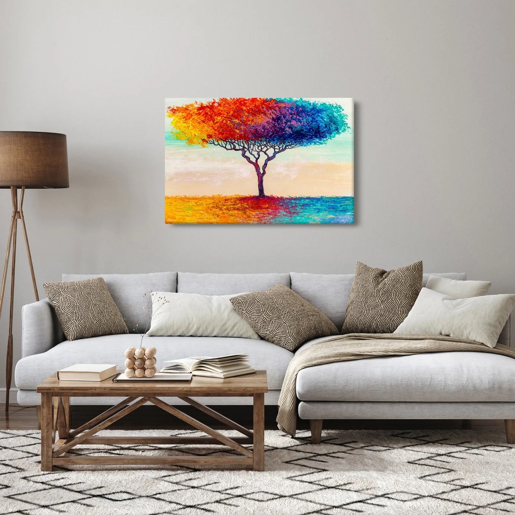 Tablou cu pom pictat (90x60 cm)