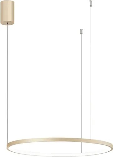 Ondaluce - Lustră LED reglabilă suspendată pe cablu SOEL LED/28W/230V Ø 60 cm auriu