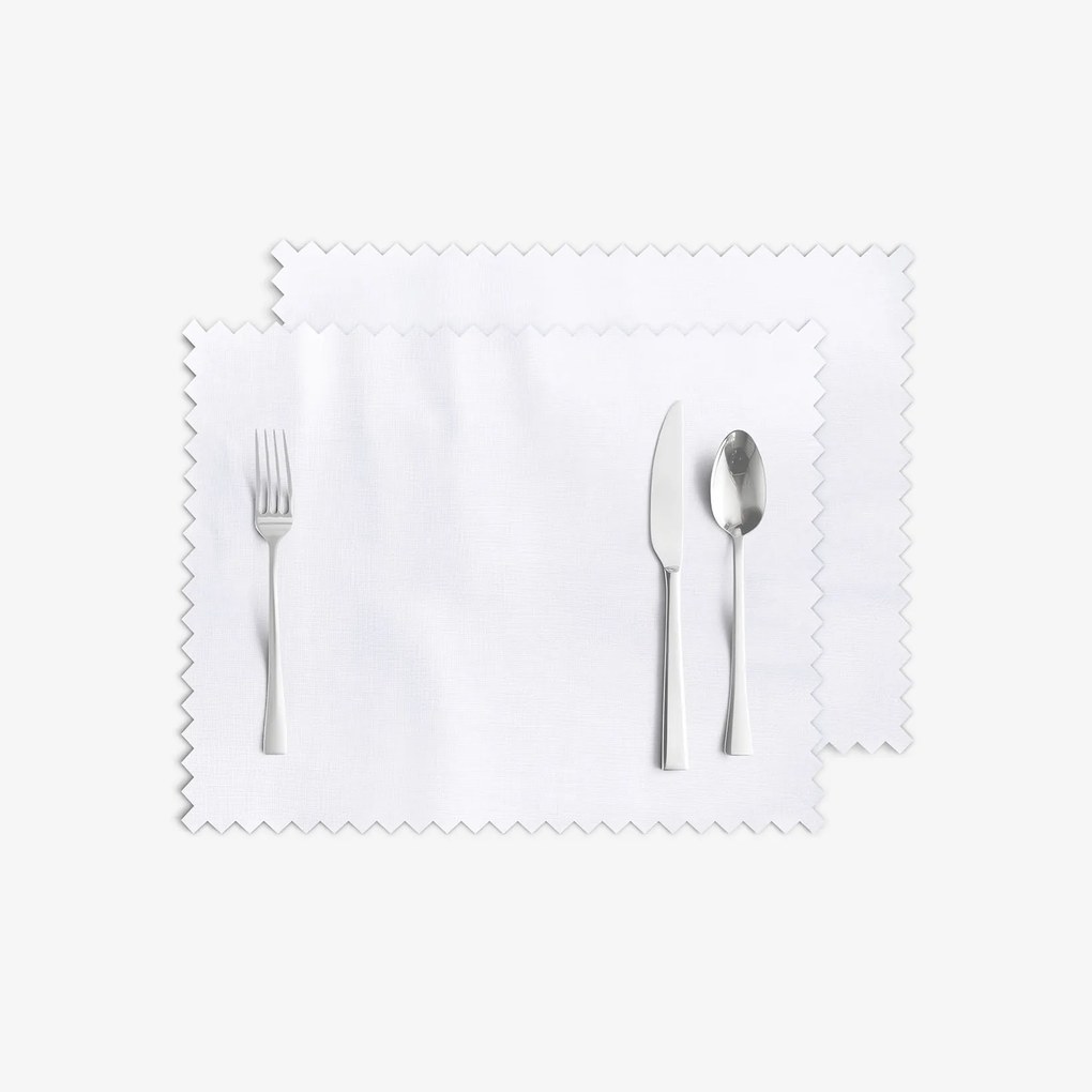 Goldea suporturi farfurii teflonate - alb - 2 buc 30 x 40 cm