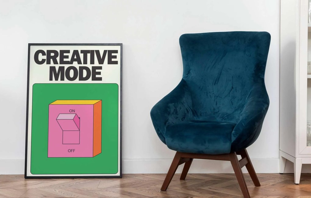 Pictură decorativă înrămată în MDF, Wallity, Culoare: Multicolor