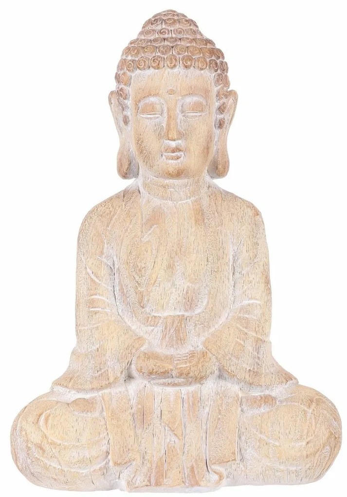 Decorație de grădină Buddha șezând, magneziu, 38 x21 x 54 cm