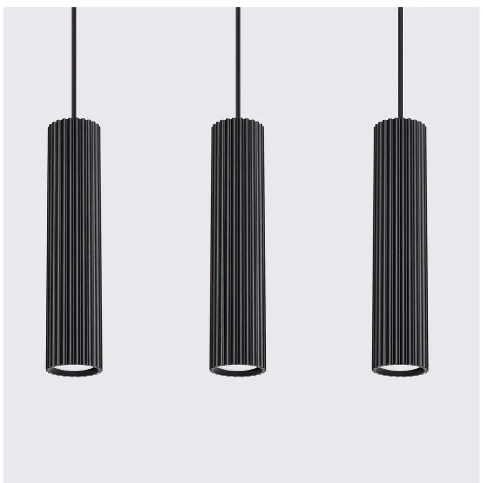 Lustră neagră Gleam – Sollux