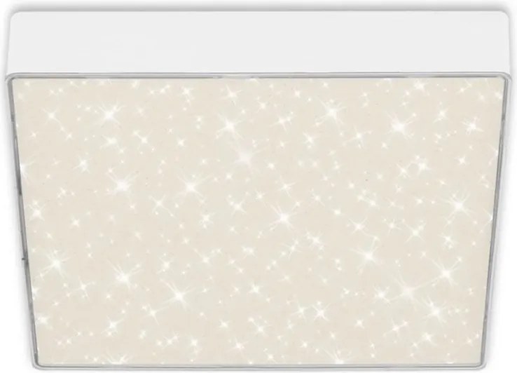Mini Plafoniera LED alb cu efect starlight STAR SKY 21x21cm