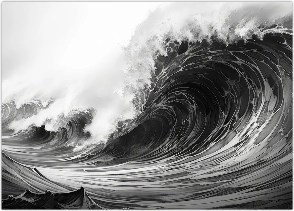 Tablou - Pictura valurilor (70x50 cm)