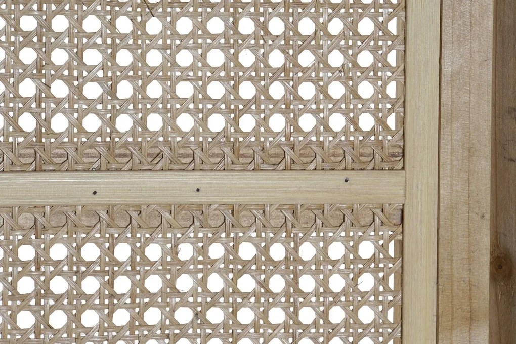 Paravan decorativ din ratan împletit, maro, finisaj natural, 180 x 135 x 2 cm, „Villandry”