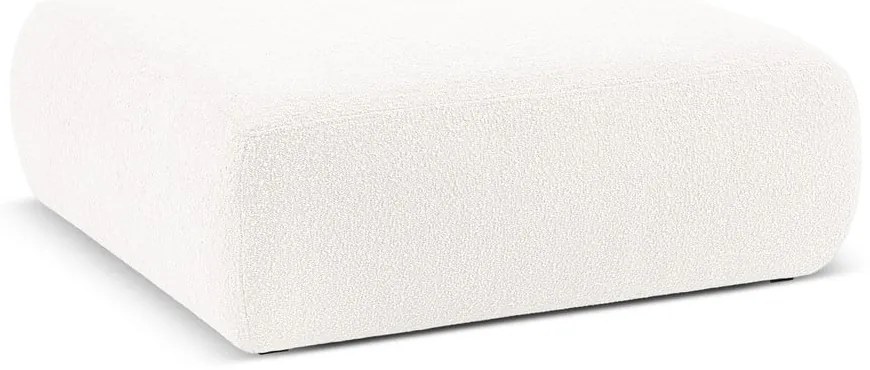 Taburet alb cu tapițerie din stofă bouclé Molino – Micadoni Home