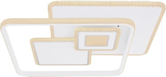Globo 48441-50SH - plafonieră LED dimabilă RODERICK 50W/230V 50,3x50,3 cm + telecomandă