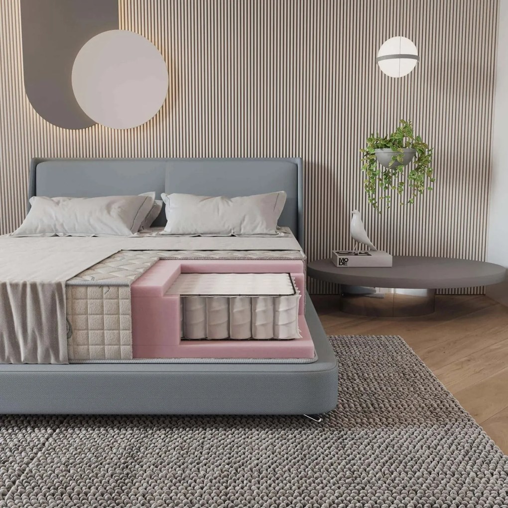 Saltea Relax Pocket 180×200 cm, fermitate medie spre tare, 26 cm înălțime