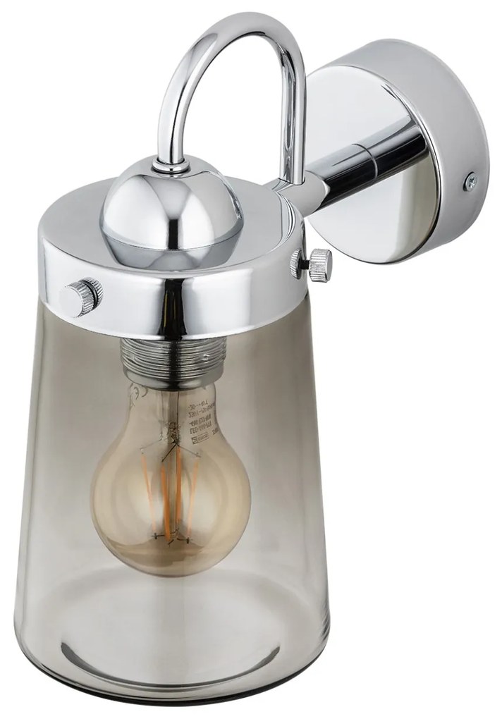 Aplica moderna design elegant PASADENA crom/fumuriu