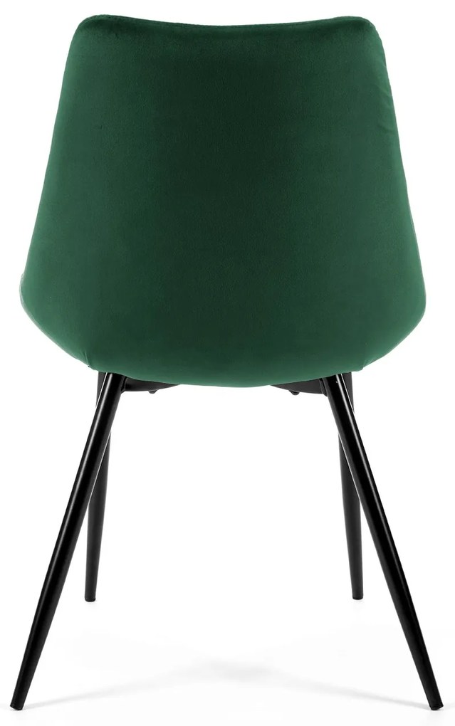 Scaun de sufragerie Sariel (verde închis) (2buc). 1071281