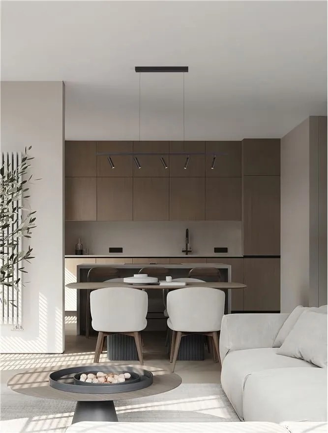 Lustra suspendata cu 5 spoturi LED TONDO