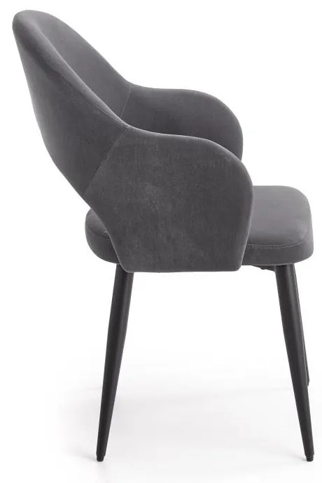Scaun de bucaterie Rainer, gri/negru