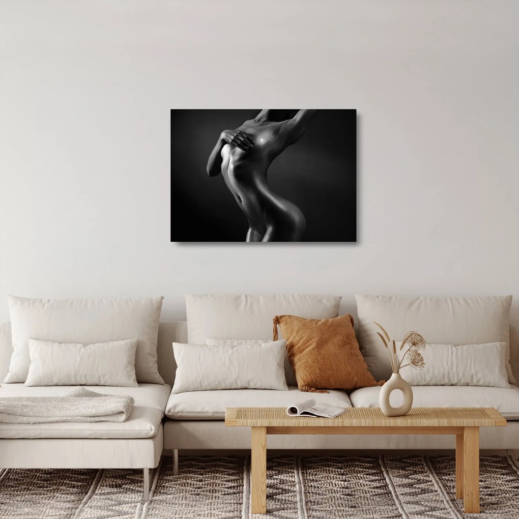 Tablou pe sticlă - Femei nud (70x50 cm)