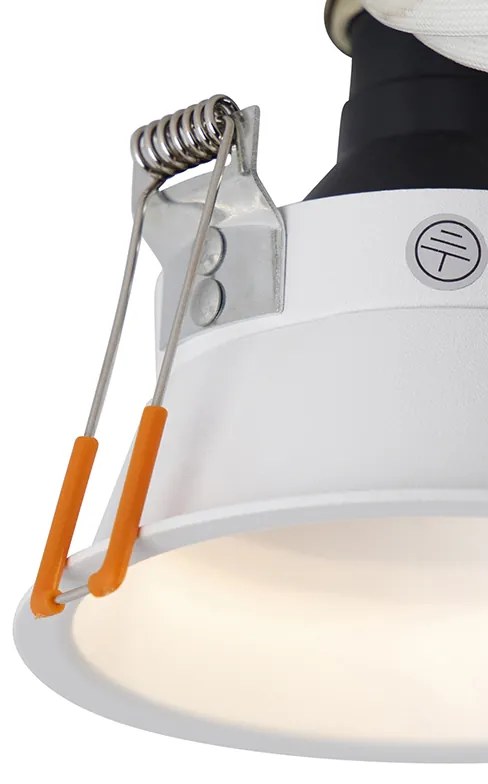 Set de 6 spoturi încastrate moderne albe AR70 - Dept