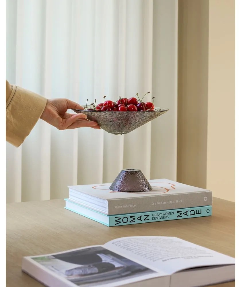 Bol verde/maro pentru fructe din sticlă ø 15 cm Bonbon – Hübsch