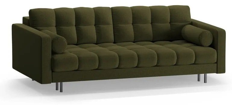 Canapea verde extensibilă, cu spațiu de depozitare 222 cm Bali – Cosmopolitan Design