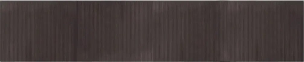 vidaXL Covor dreptunghiular, maro închis, 80x400 cm, bambus
