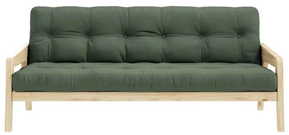 Canapea extensibilă verde 204 cm Grab - Karup Design