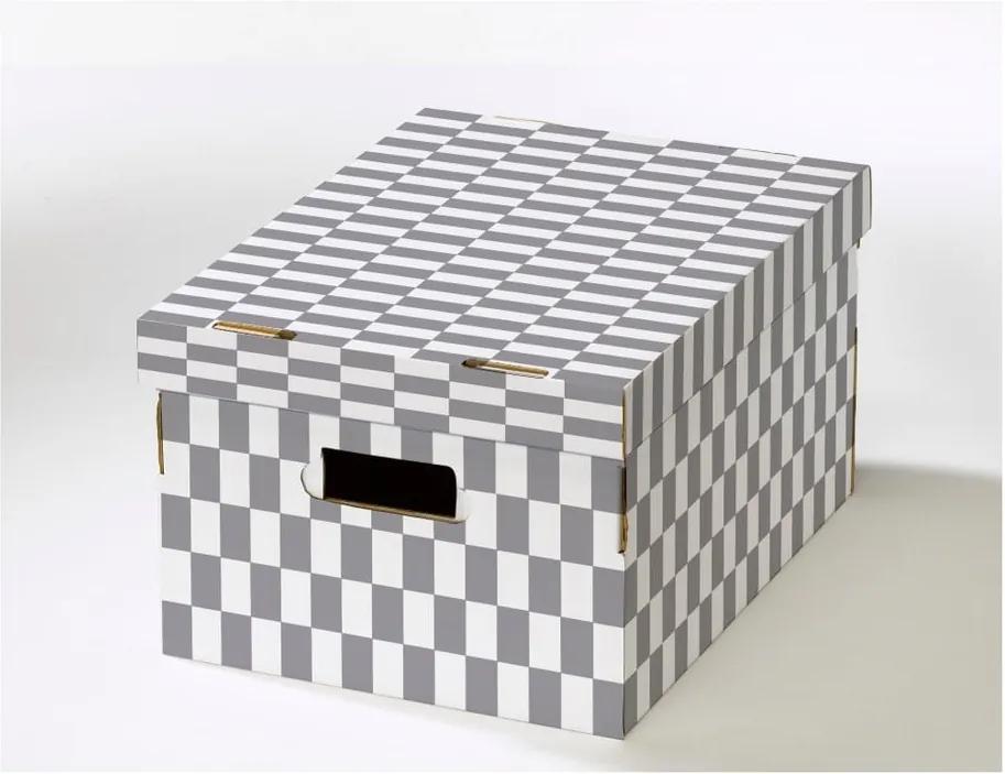 Set 2 cutii pentru depozitare din carton ondulat Compactor Lenny, 40 x 31 x 21 cm