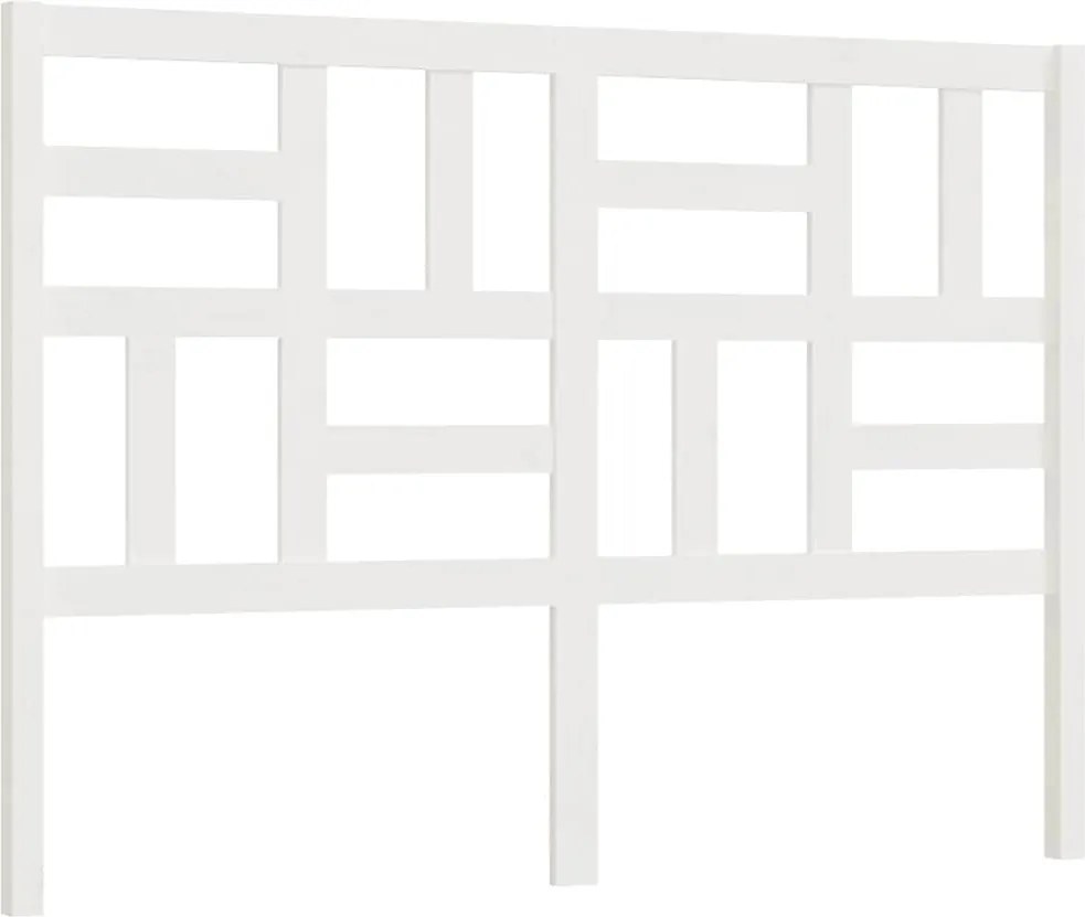 vidaXL Tăblie de pat, alb, 166x4x104 cm, lemn masiv de pin