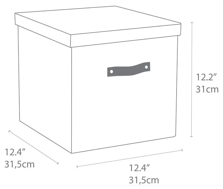 Cutie de depozitare cu capac Logan – Bigso Box of Sweden