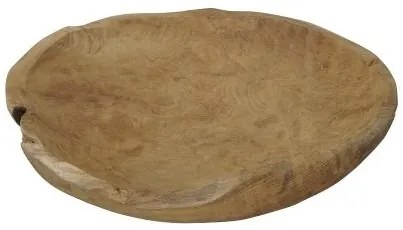 Bol din lemn de tec natur 40x36x10 cm