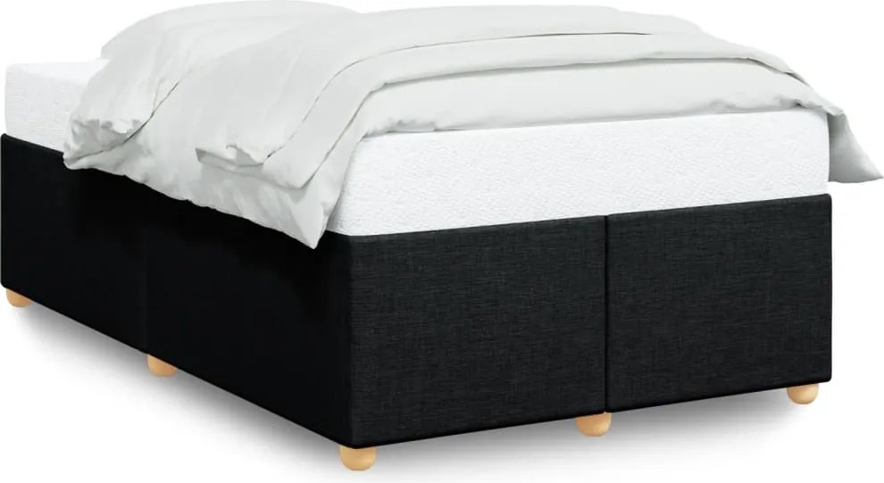 vidaXL Cadru de pat fără saltea, negru, 120x200 cm, textil